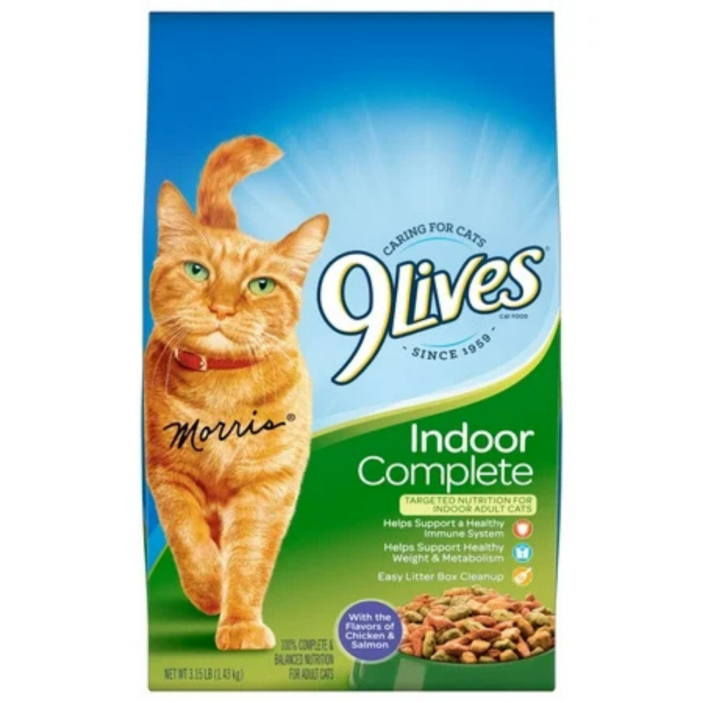 9Lives Indoor Complete (3 Pack 3.15lbs)