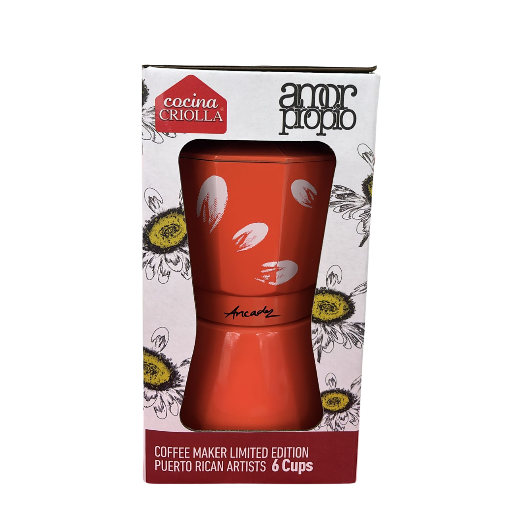 Cocina Criolla “Amor Propio” Arcadio Limited Edition Espresso Coffee Maker (6‑Cup)