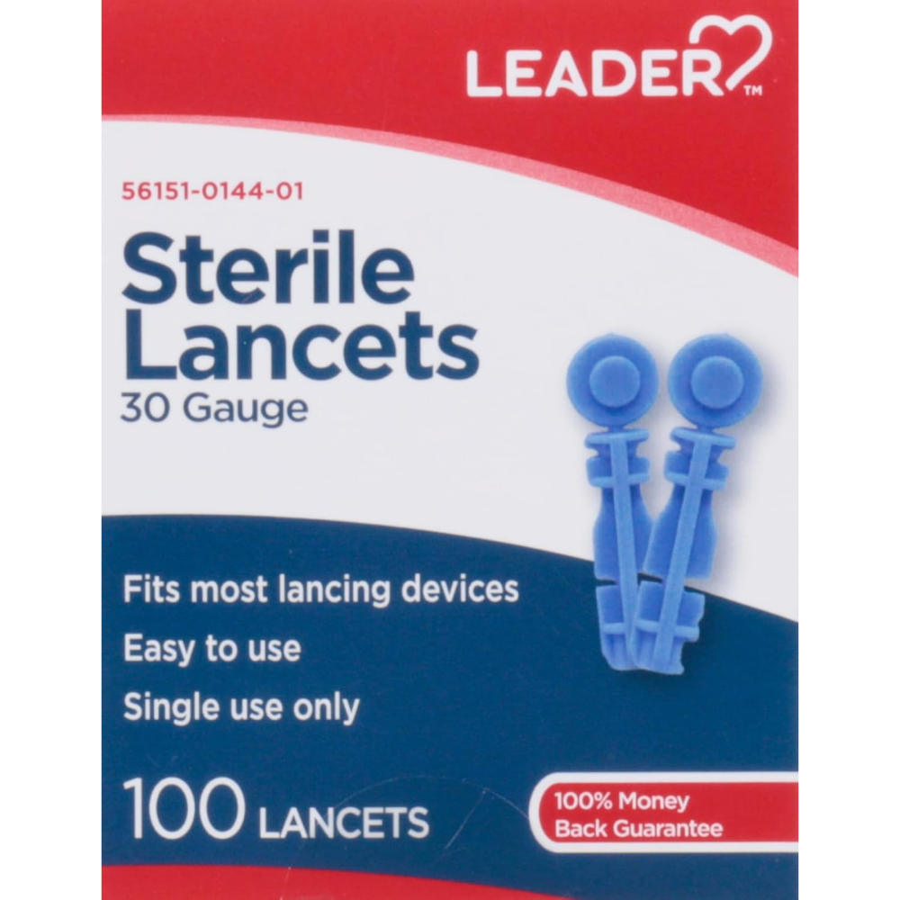 Leader Lancets 30 gauge (100 ct)