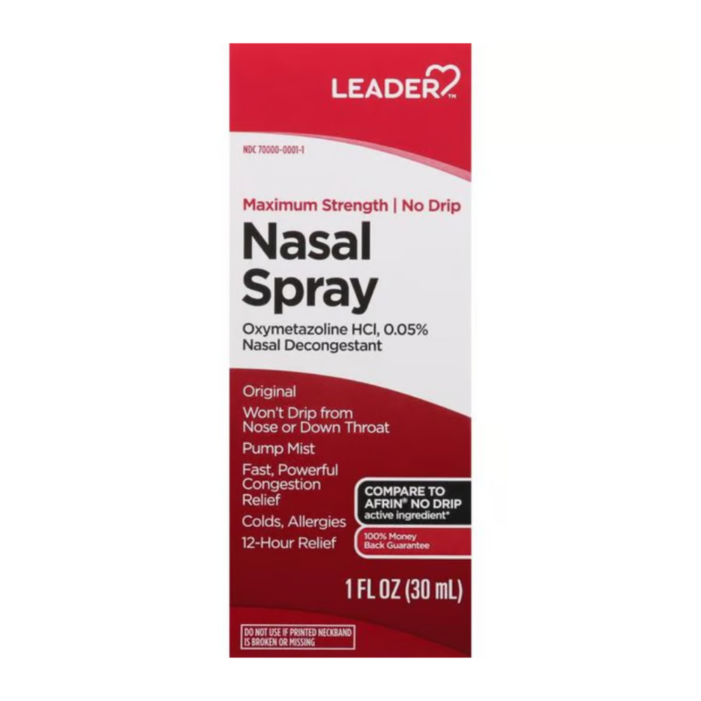 Leader Original Maximum Strength No Drip Nasal Spray (1oz)