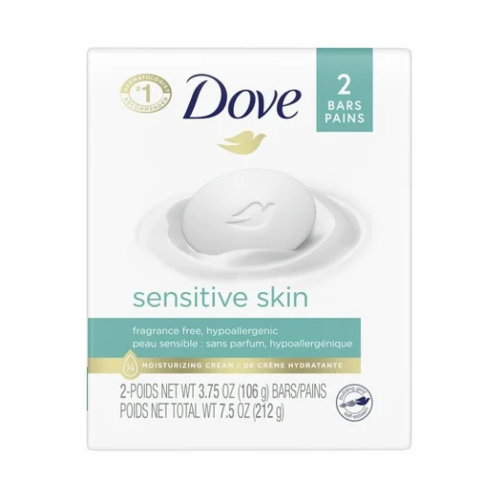 Dove Sensitive Skin Soap 2 x (3.75 oz)