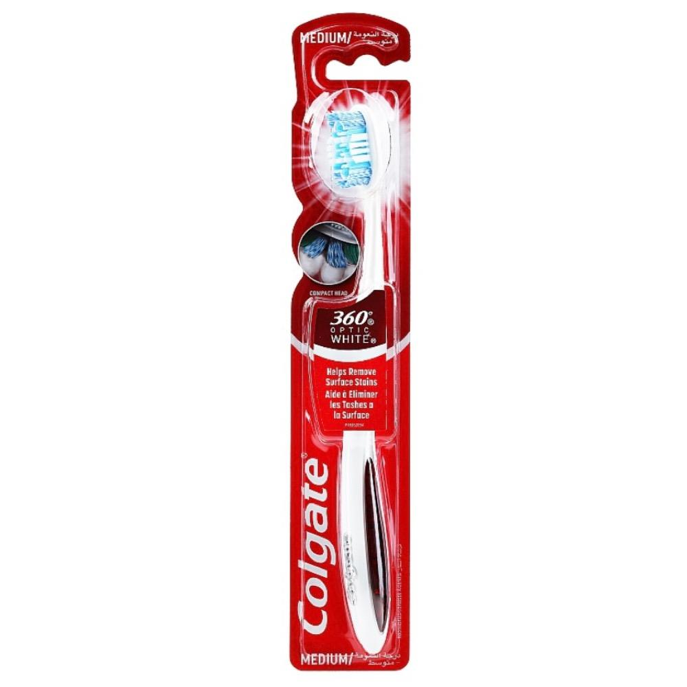 Colgate 360 Optic White Tooth Brush Medium (1ct)