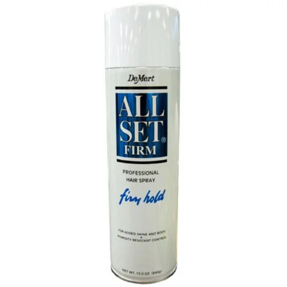 DeMert All Set Firm Blue Firm Hold Hair Spray (12oz)