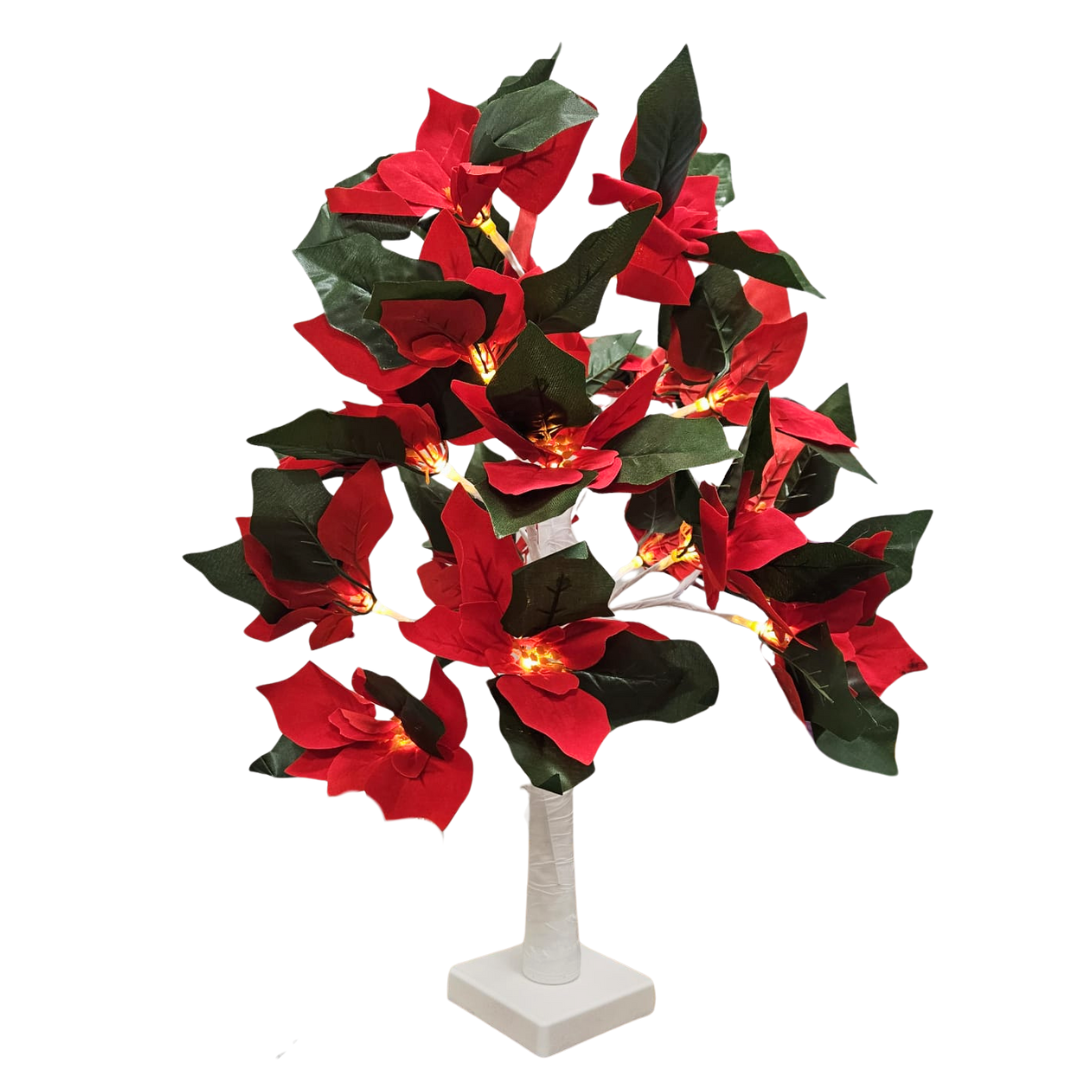 Árbol navideño pequeño con luces integradas