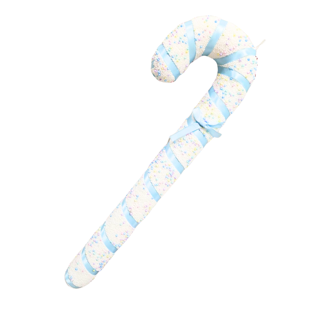 Bastón de caramelo azul 18x50cm decorativo