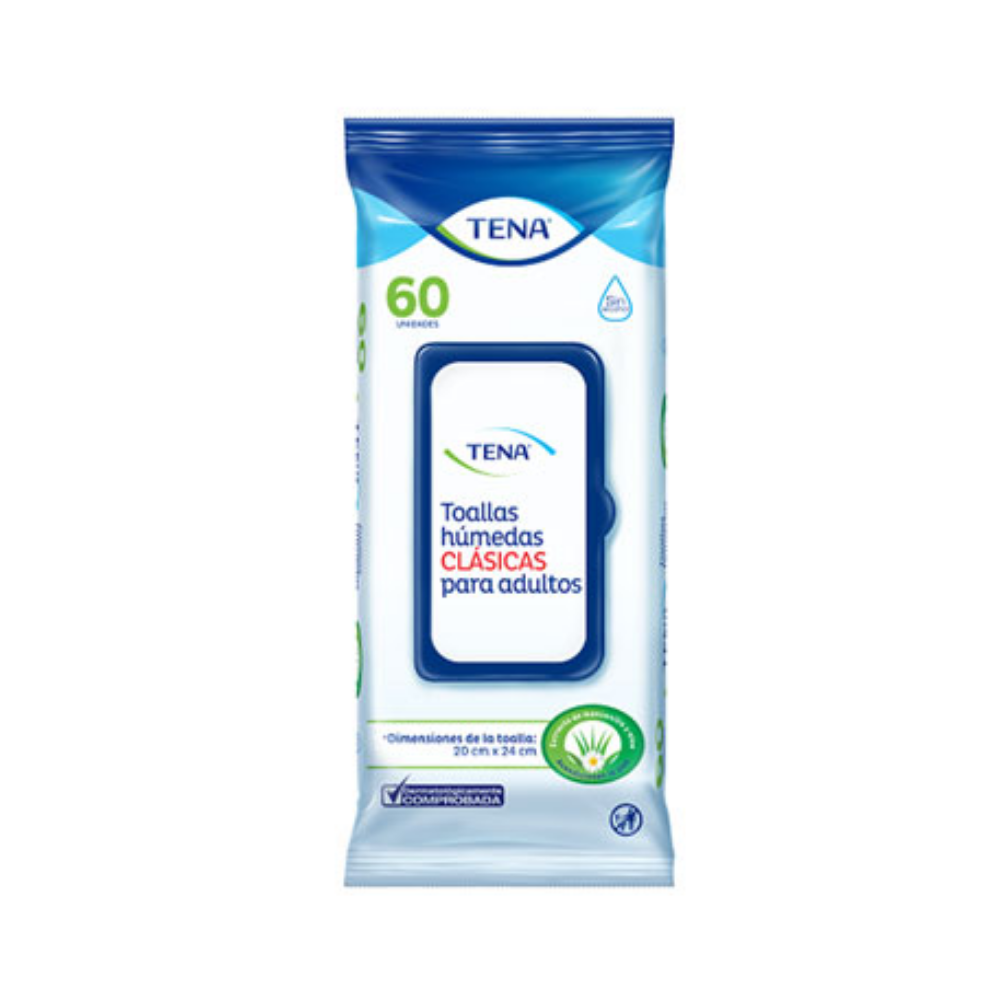 Tena Classic Wipes for Adults (60ct)