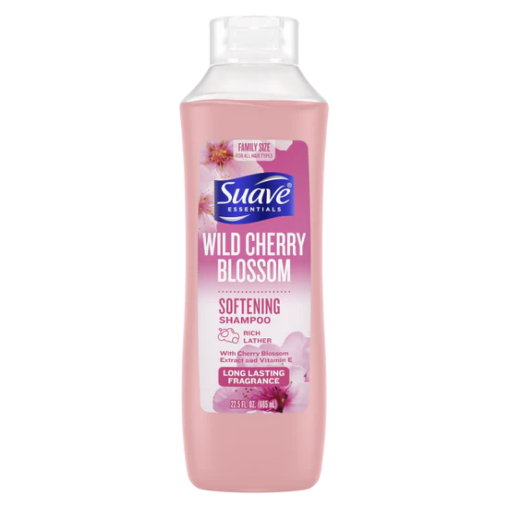 Suave Essentials Wild Cherry Blossom Shampoo (22.5oz)