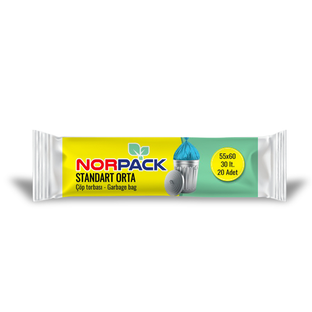 NorPack Standard Orta Garbage Bags 30 L (20 Bags)
