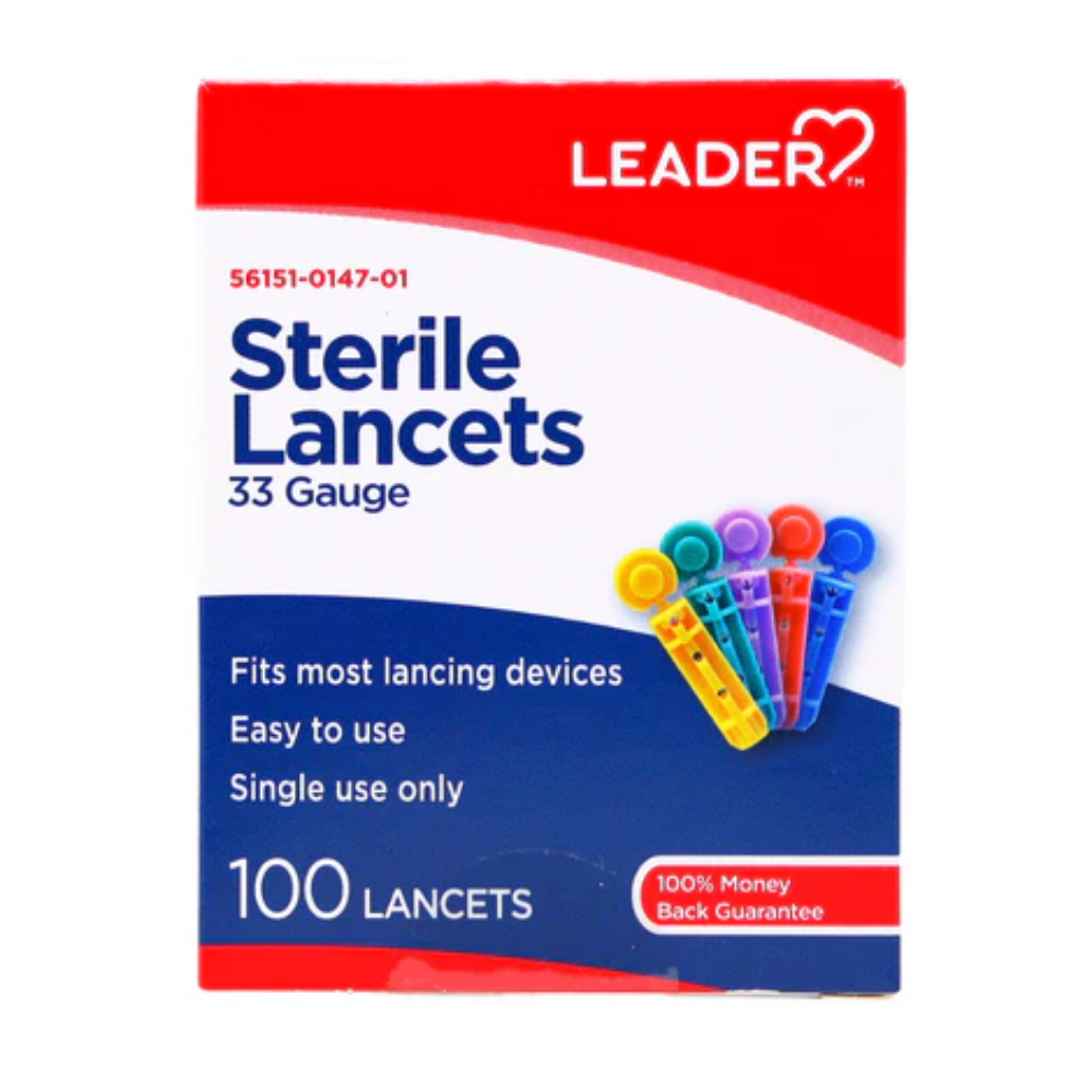 Leader Lancets 33 gauge (100 ct)