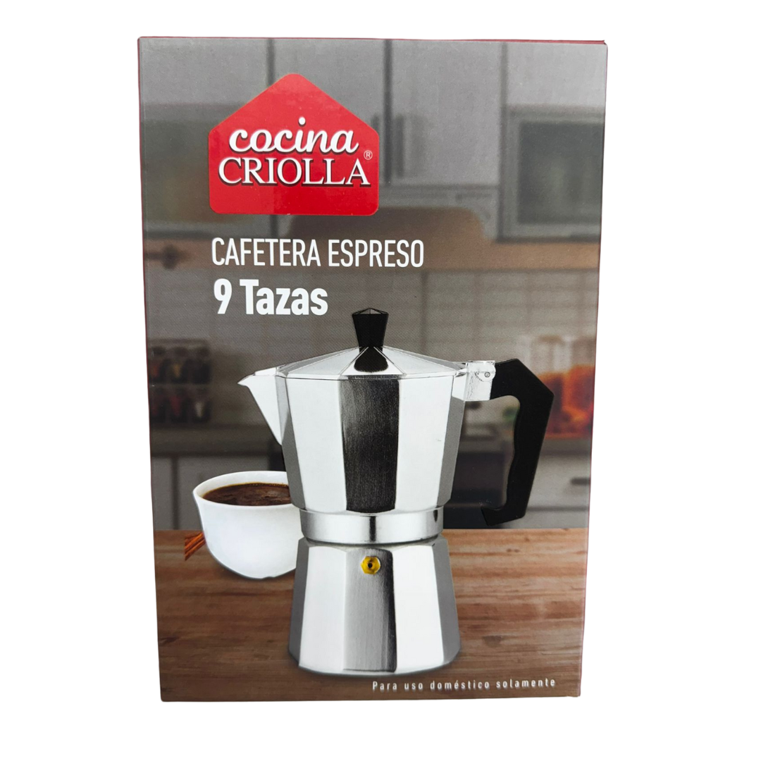 Cocina Criolla Espresso Coffee Maker (9‑Cup)