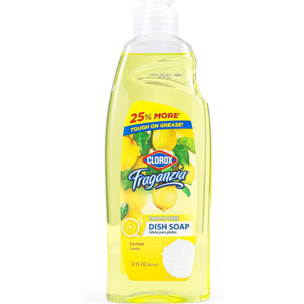 Clorox Fraganzia Liquid Dish Soap – Lemon (12oz)