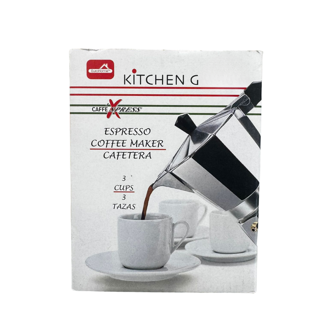Kitchen Genie Espresso Coffee Maker (3‑Cup)
