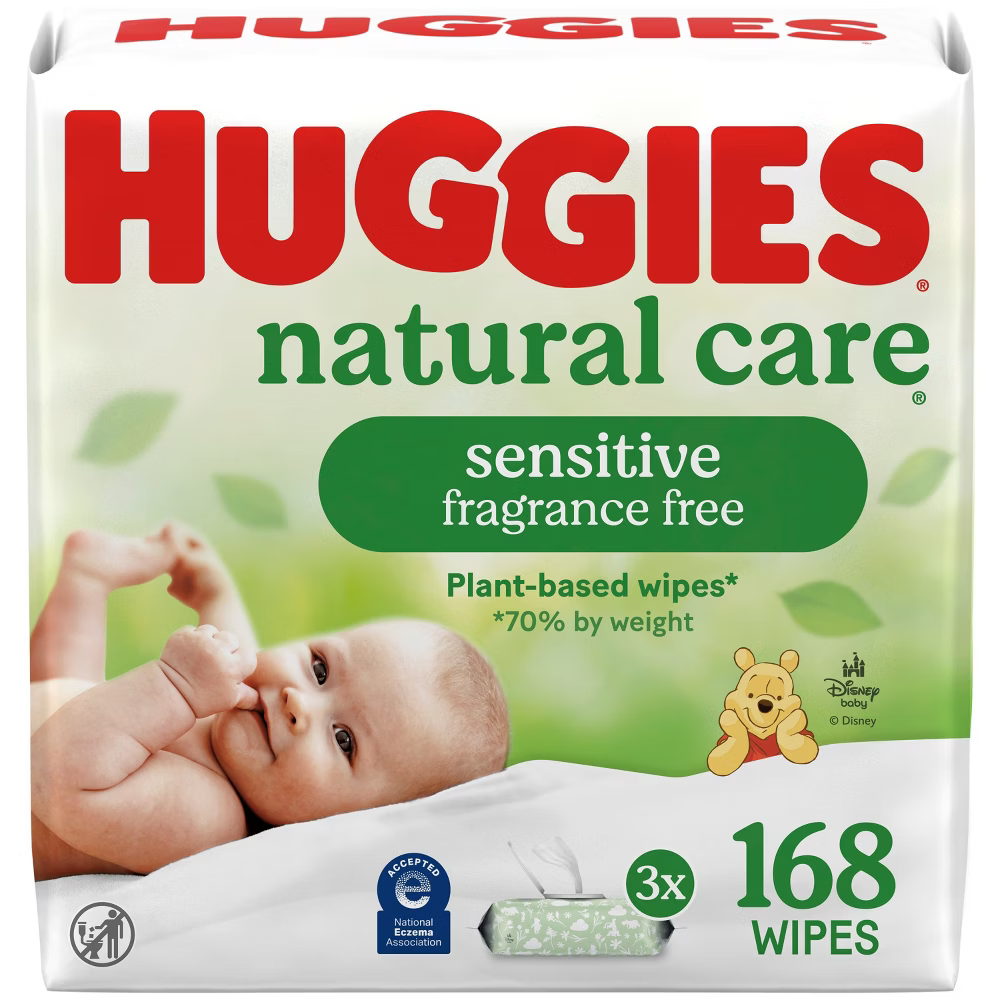 HUGGIES Sensitive Baby Wipes, 168 ct