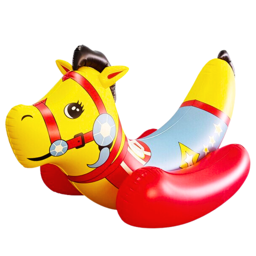 Inflatable Yellow Horse Pool Float