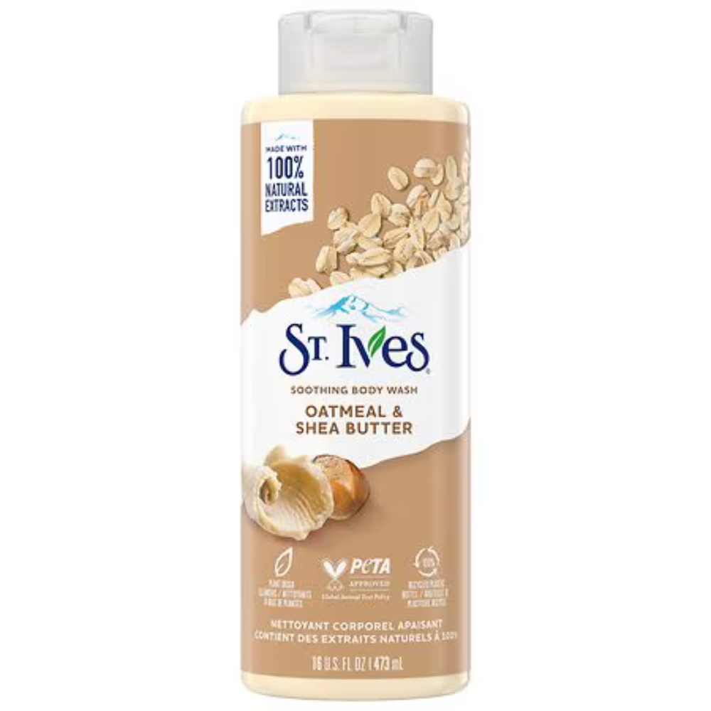 St. Ives Oatmeal & Shea Butter Soothing Body Wash (16 oz)
