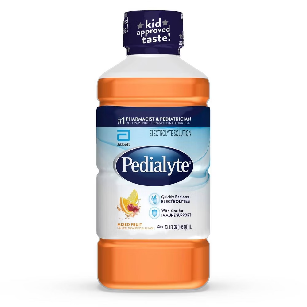 Pedialyte Electrolyte Solution Mixed Fruits Hydration Drink (33.8 oz)