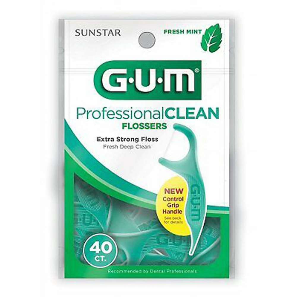 GUM Professional Clean Mint Flossers (40 ct)
