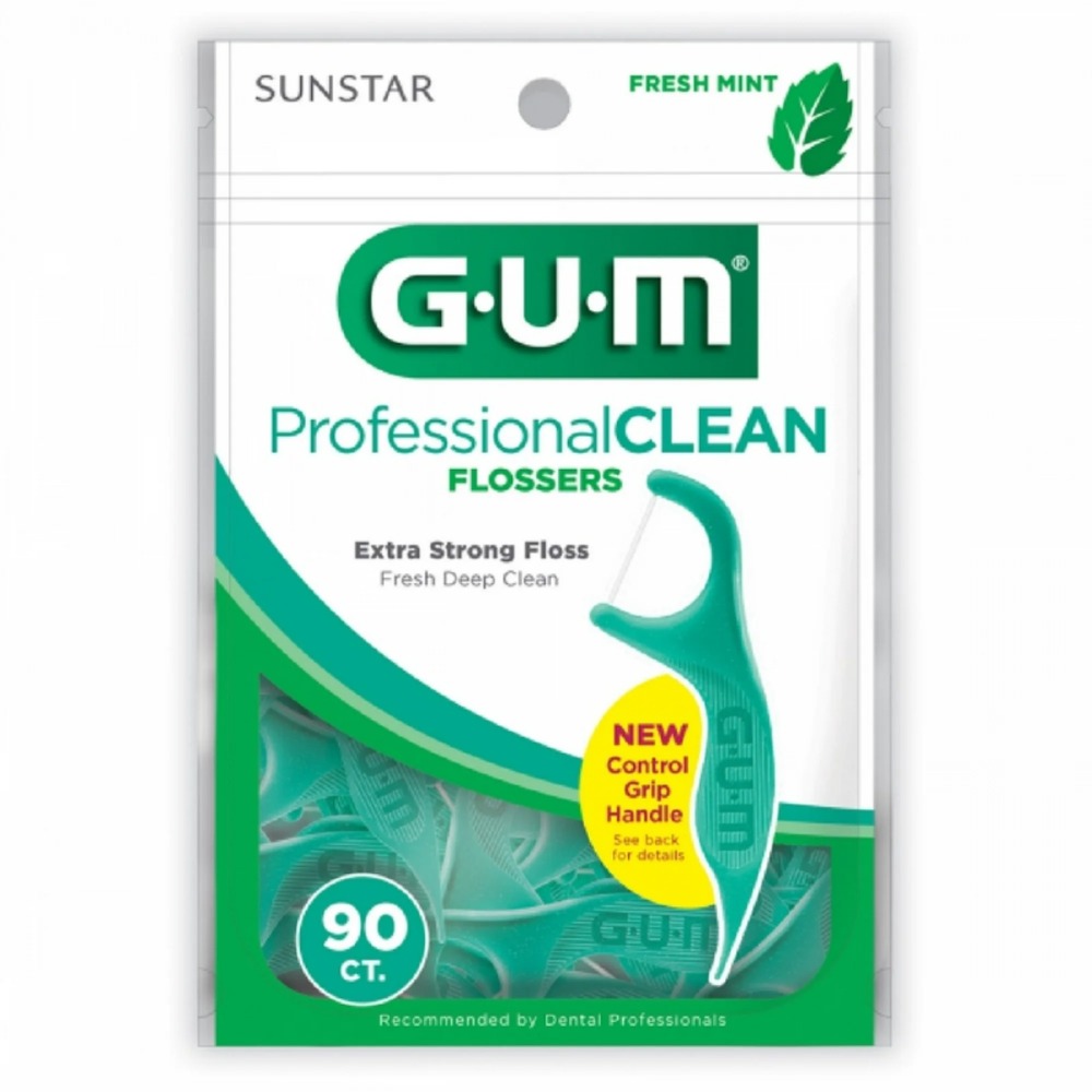 Sunstar Gum Professional Clean Flossers, Mint (90 ct)