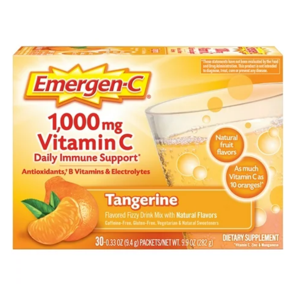 Emergen-C Vitamin C Daily Immune Support Tangerine (1000mg 30ct)