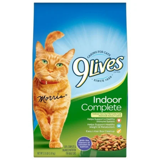 9Lives Indoor Complete (3 Pack 3.15lbs)