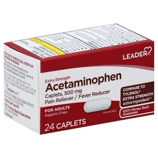 Leader Acetaminophen Extra Strength (500mg 24ct)