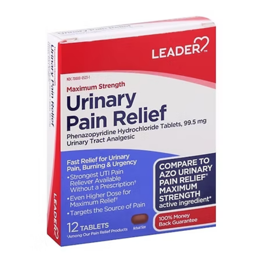 Leader Urinary Pain Relief Maximum Strength (99.5mg 12ct)