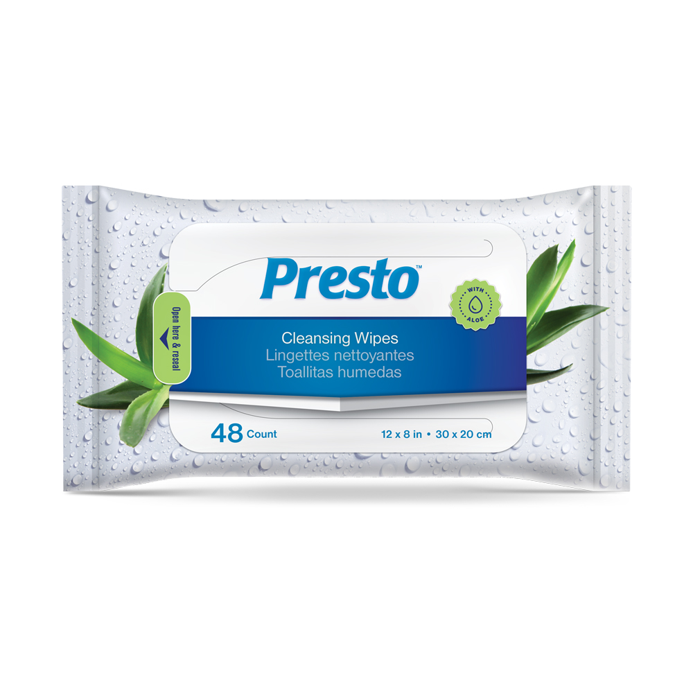 Presto Cleansing Wipes (48 ct)
