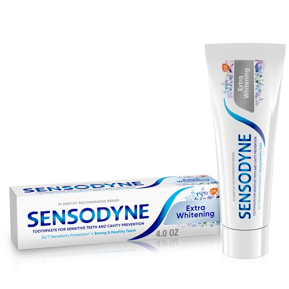 Sensodyne Extra Whitening Fluoride Maximum Strength Toothpaste (4 oz)