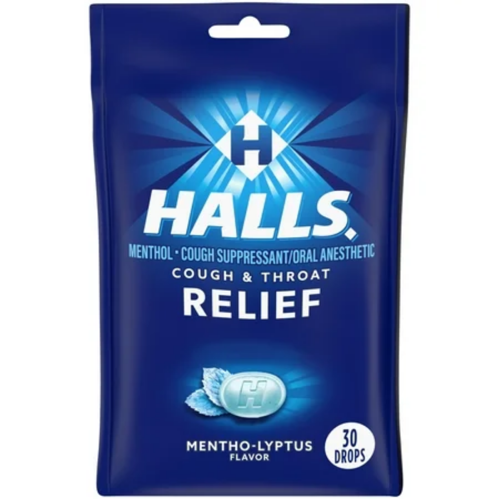 Halls Cough Drops Mentho-Lyptus (30 ct)