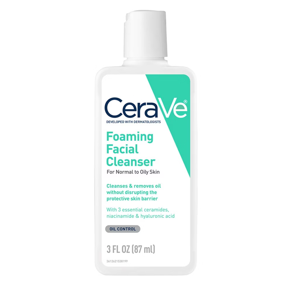 CeraVe Foaming Facial Cleanser Normal to Oily Skin (3 oz)