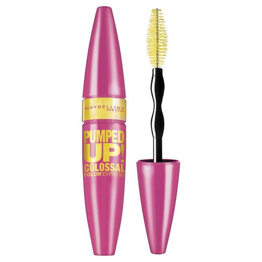 Maybelline Volum' Express Pumped Up! Colossal Washable Mascara (Glam Black, 0.33 fl oz)