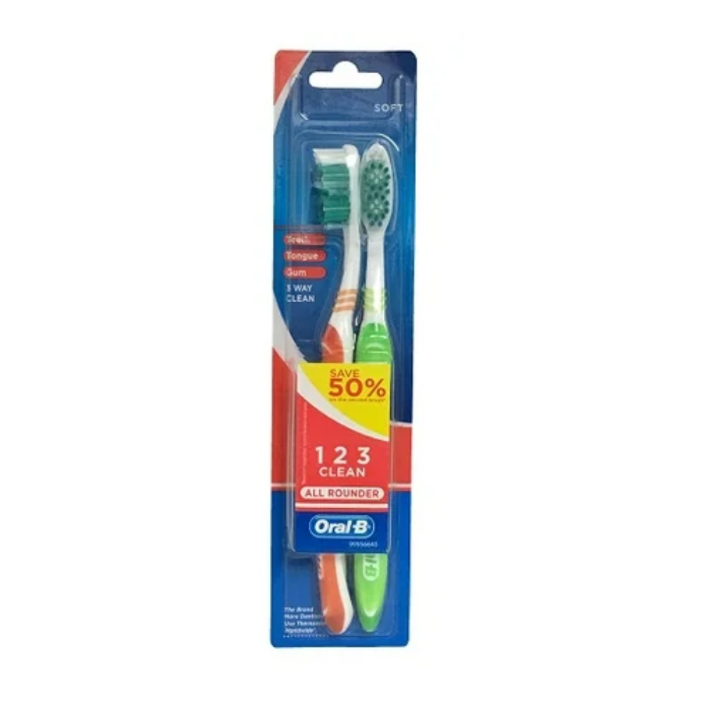 Oral-B Toothbrushes Soft All Rounder (2pk)