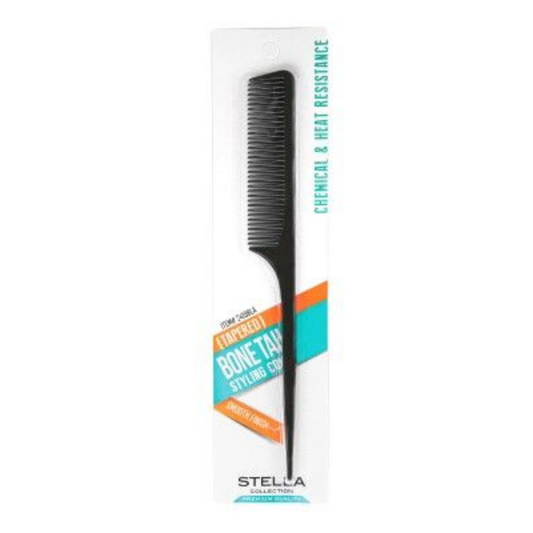 Stella Collection Tapered Bone Tail Styling Comb