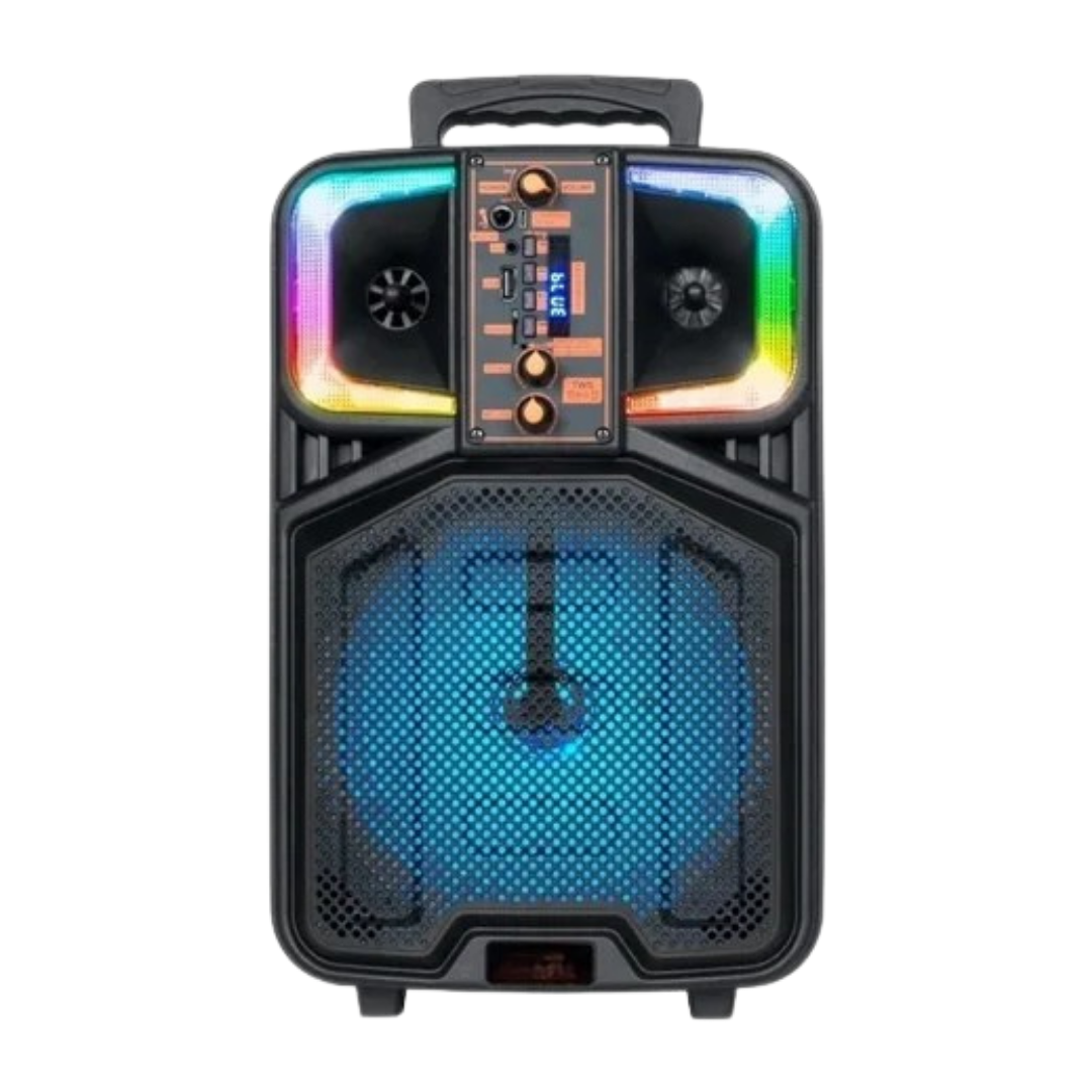 HomeBoss CH-818 8-inch portable Bluetooth speaker with LED lights