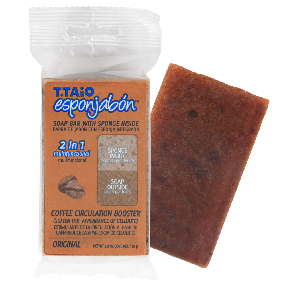 T.Taio Esponjabón Coffee Circulation Booster Soap Sponge (4.2oz)