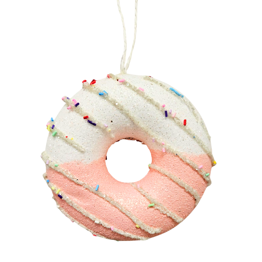 Adorno dona rosa 12cm con confites