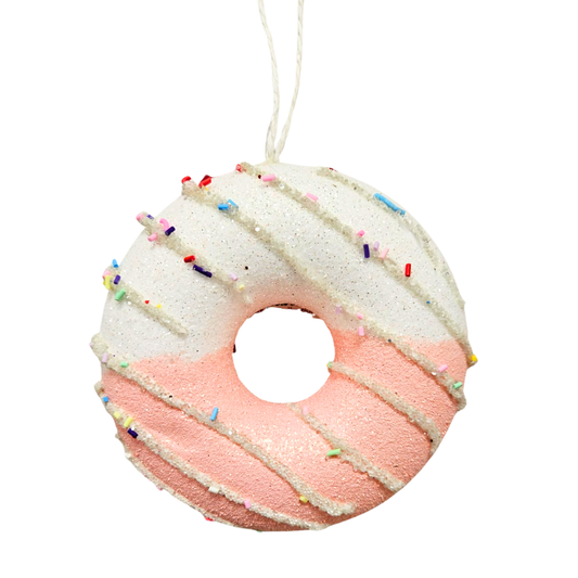 Adorno dona rosa 12cm con confites