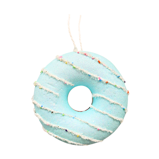 Adorno dona azul 12cm con confites multicolor