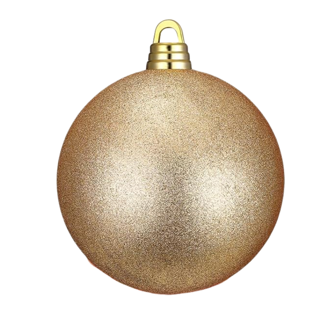 Bola navideña dorada gigante 25 cm resistente