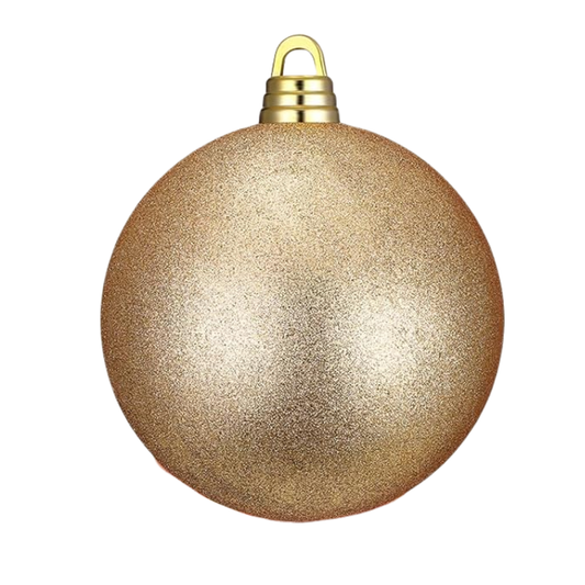 Bola navideña dorada gigante 25 cm resistente