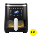 HomeBoss 4.2-liter digital air fryer with viewing window