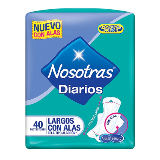 Nosotras Diarios Largos con Alas (40ct)