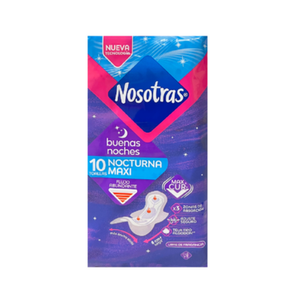 Nosotras Heavy Flow Overnight Maxi (10 ct)