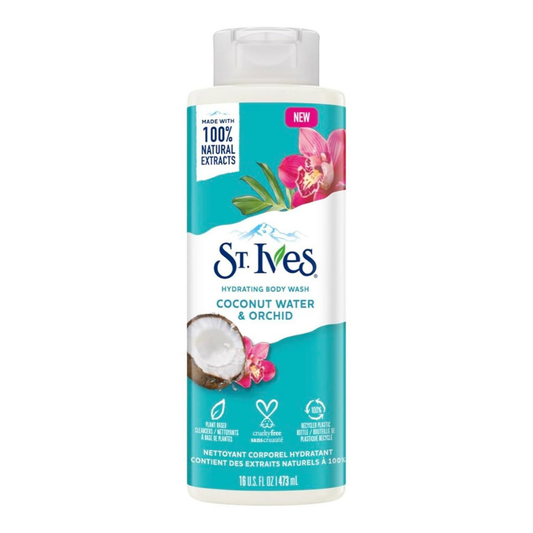 St. Ives Hydrating Body Wash Coconut Water & Orchid (16oz)