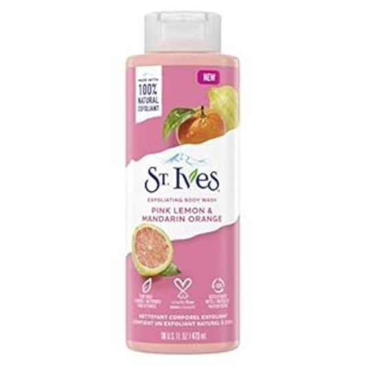 St. Ives Exfoliating Body Wash Pink Lemon & Mandarin Orange (16 oz)