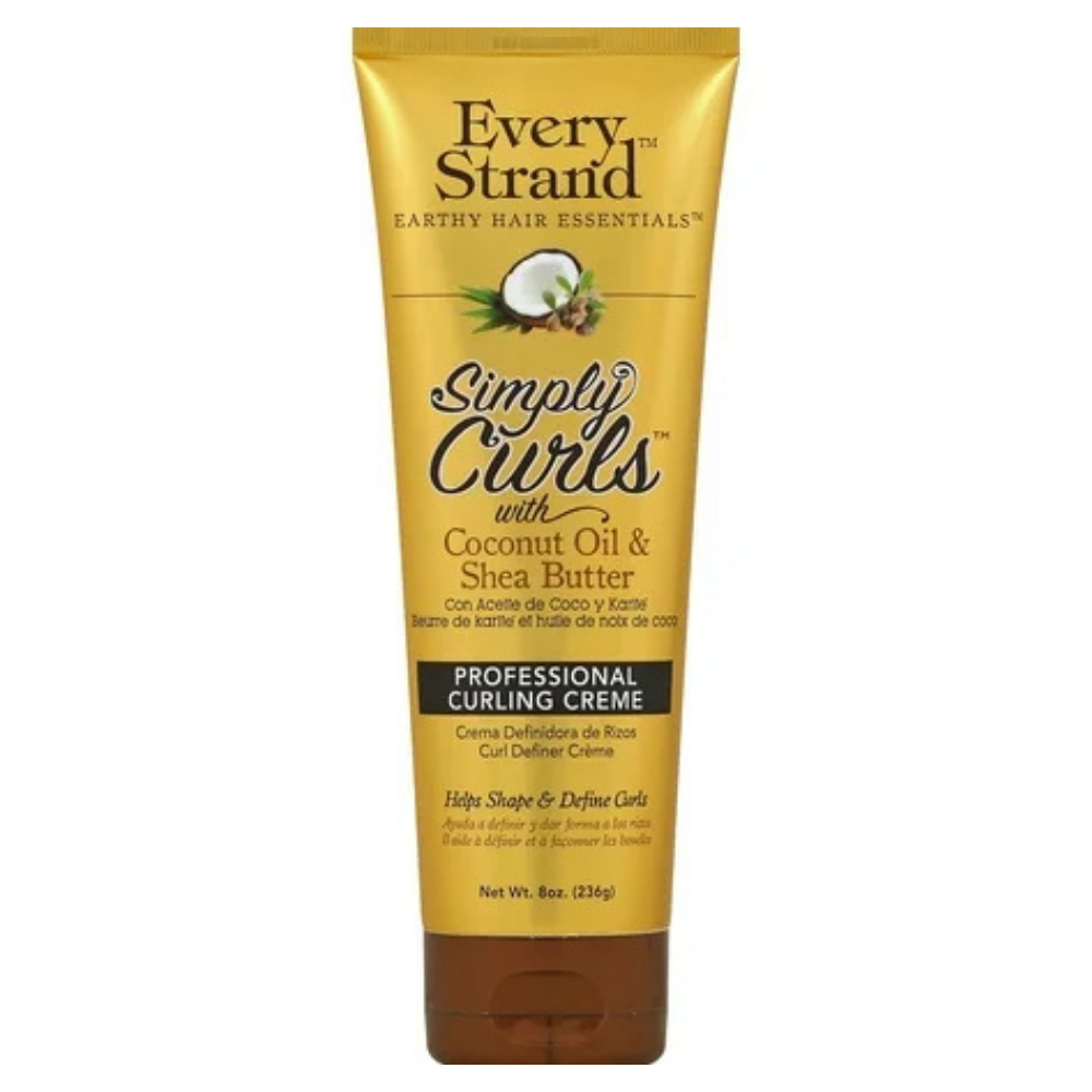 Every Strand Simply Curls Professional Curling Crème with Coconut Oil & Shea Butter (8 oz)