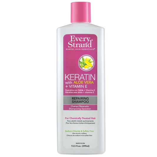 Every Strand Keratin with Aloe Vera & Vitamin E Repairing Shampoo (13.5oz)