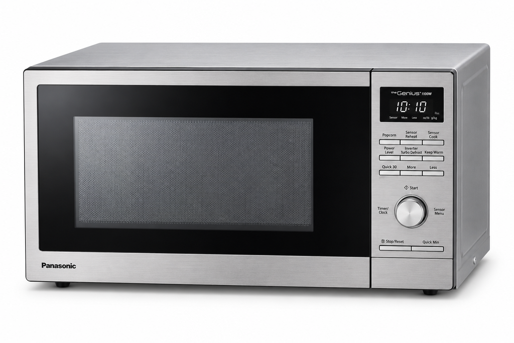 Panasonic Genius Stainless Steel Microwave Oven 1.3 cu ft – 1100 W