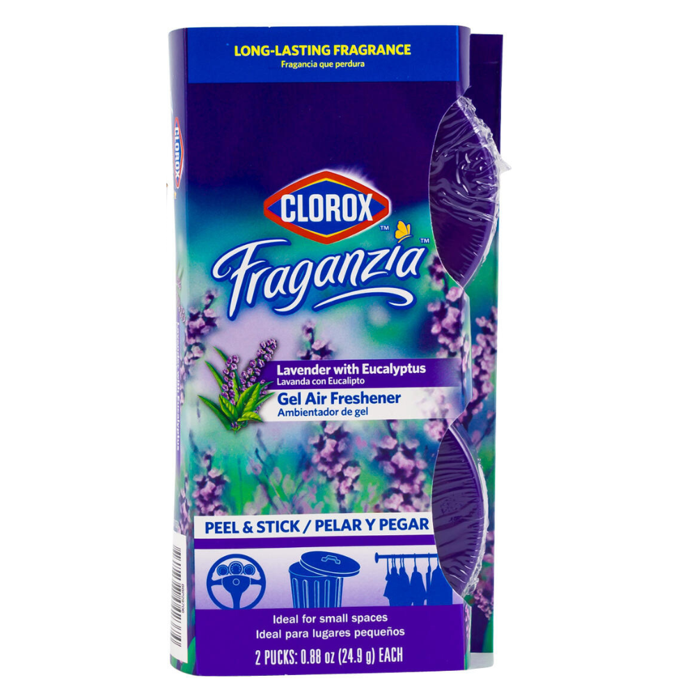 Clorox Fraganzia Gel Air Freshener – Lavender (0.88oz, 2-Pack)