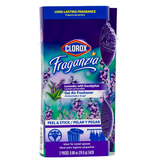 Clorox Fraganzia Gel Air Freshener – Lavender (0.88oz, 2-Pack)